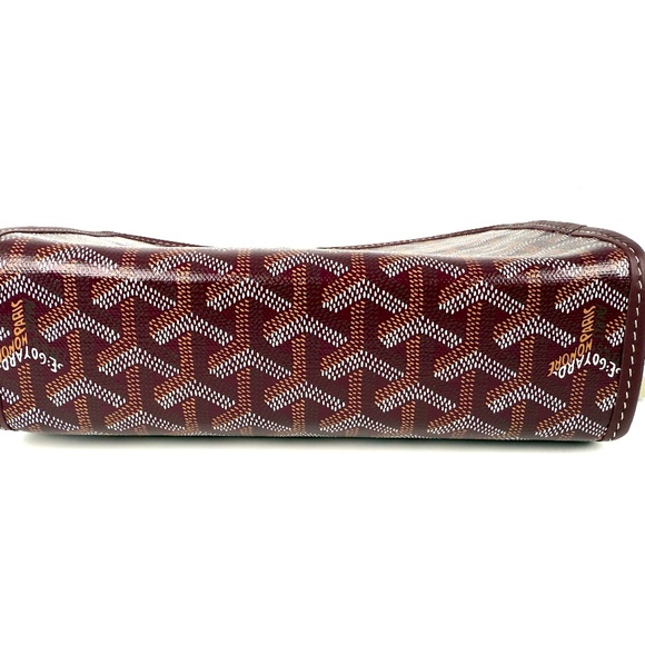 New GOYARD Jouvence Burgundy Pouch Cosmetic Toiletry Case PM - Picture 7 of 11